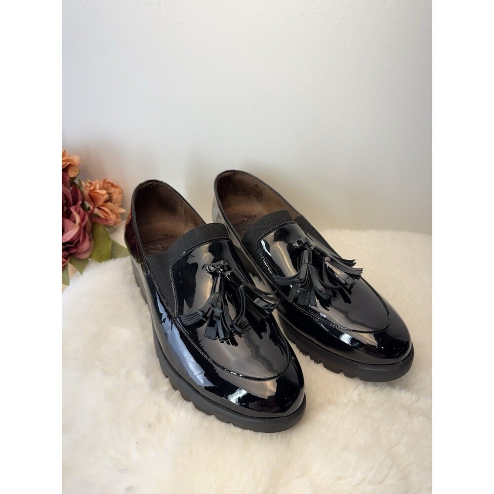 Wondersfly Patent Leather Tassel Platform Wedge Memory Gel Loafers EU 42 US 11 - Picture 16 of 16